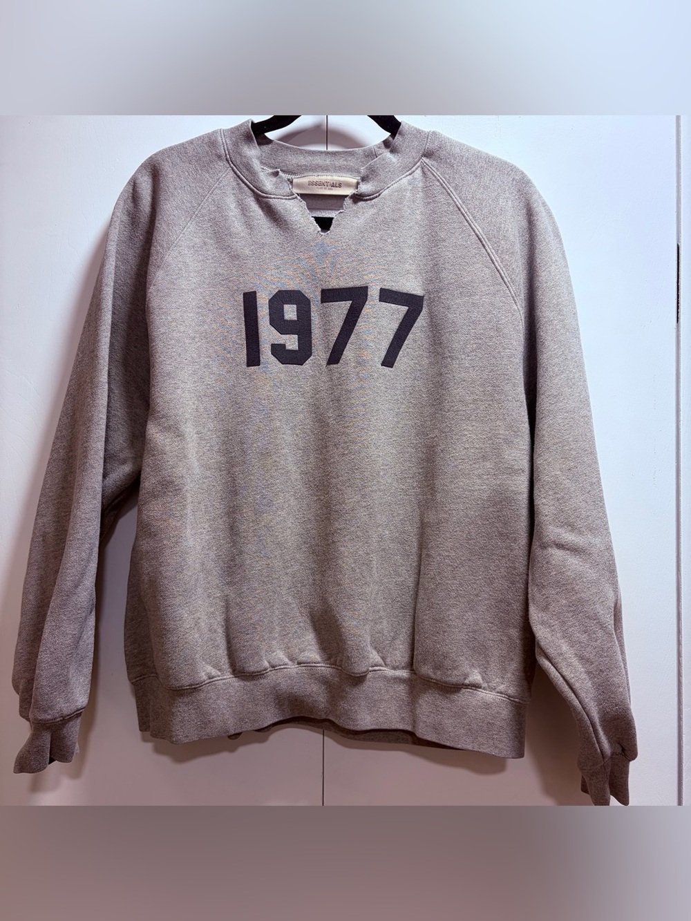 Fear of God 1977 Modified Crew Sweatshirt | Grey | Sz S - Good Condition